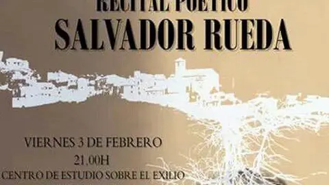 Cartel del recital poético