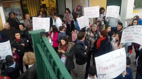 Protesta Escuela de  Música