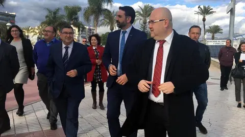 Atencia y Moreno Ferrer con el consejero