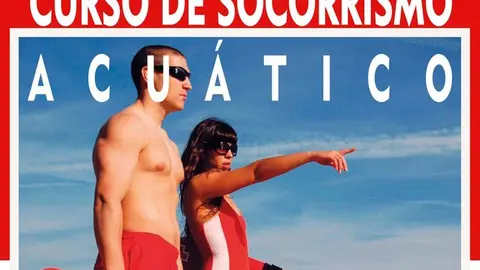 cartel del curso de socorrista acuatico