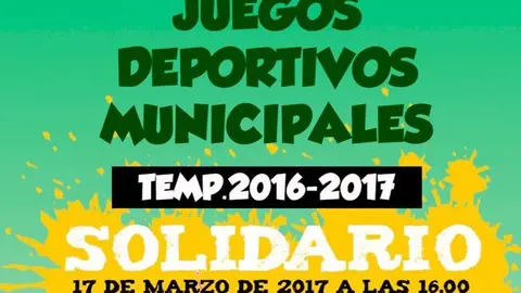 cartel juegos deportivos