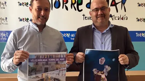 Vilches y Atencia presentando la Semana Santa de Vélez-Málaga
