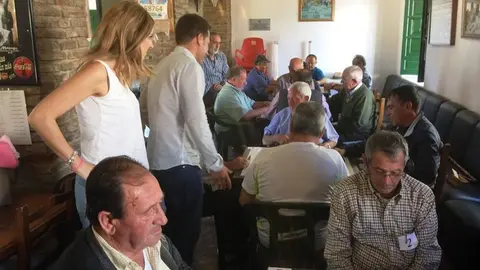 Medina y Extremera con los mayores