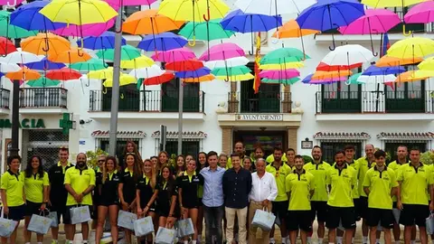 Recepción a la Selección Española Balonmano en Torrox