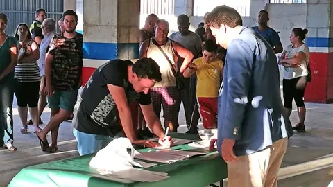 Entrega de llaves del parking municipal de Benamocarra