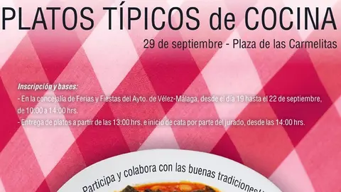 cartel III concurso de platos tipicos