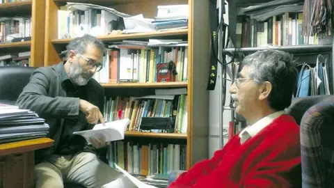 Jos&eacute; Marcelo (a la derecha) con Francisco Guerrero