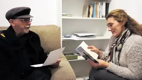 José Marcelo con Amalia María Jiménez.