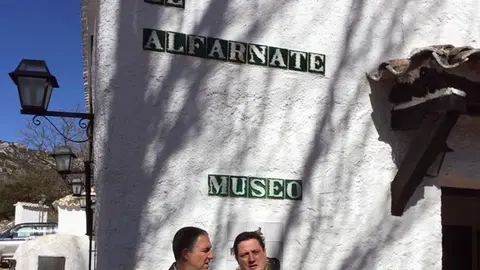 Placa sabor a Málaga en la venta de Alfarnate