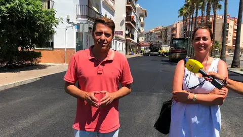 Medina y Moreno Visita Asfaltado Avda. El Faro 9 julio