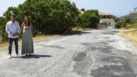 Medina y Moreno en  carretera Frigiliana