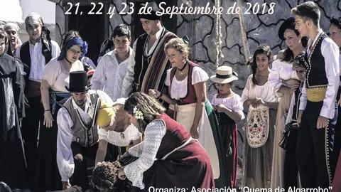 Cartel de la Quema de Algarrobo