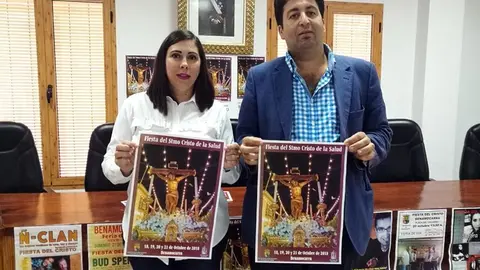 Mar&iacute;a Leonor Mu&ntilde;iz y Abdeslam Lucena en la Presentaci&oacute;n del Programa de Fiestas