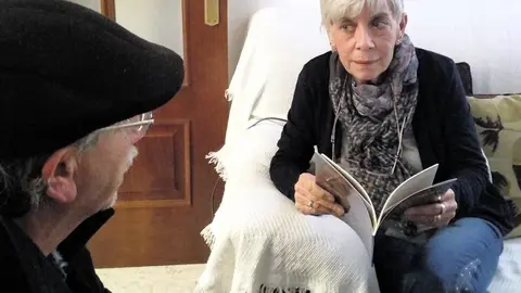 La autora con José Marcelo