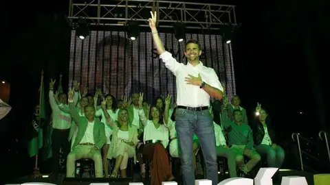 José Pino en un acto de partido