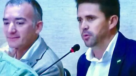 Pino y Segura en el pleno. Archivo