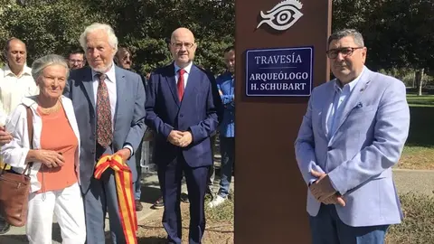 Momento del homenaje