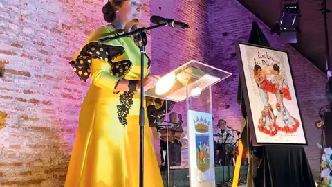 Vanesa Fernández en un momento del pregón