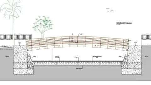 Pasarela del arroyo Granadillas en Rincón de la Victoria