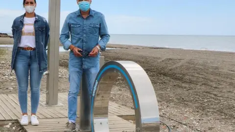 Muñoz y Medina en la playa