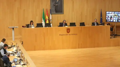 Imagen del pleno de mayo celebrado en Diputación