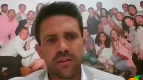 José Pino en el pleno telemático