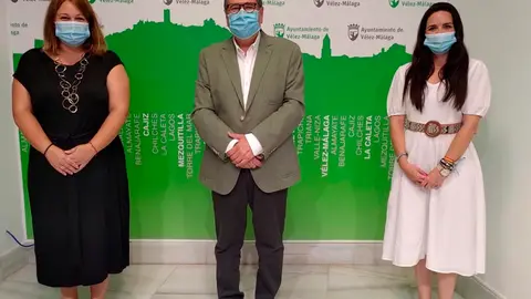 Natacha Rivas, Moreno Ferrer y Lourdes Piña