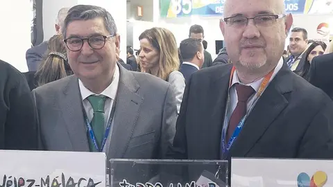 Moreno Ferrer y Pérez Atencia en una edición anterior de Fitur