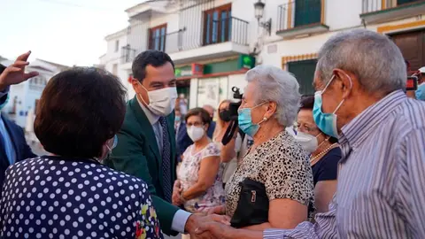 Juanma Moreno en Riogordo