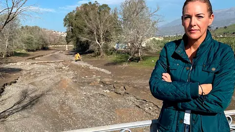 Patricia Rueda en el río Vélez