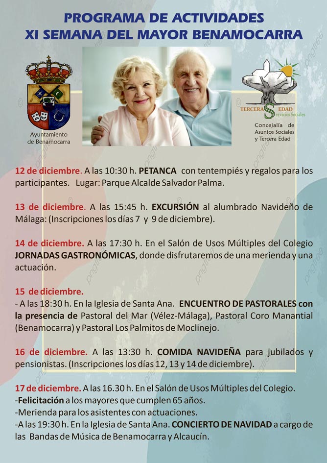 Programa de actividades Semana del Mayor 2022